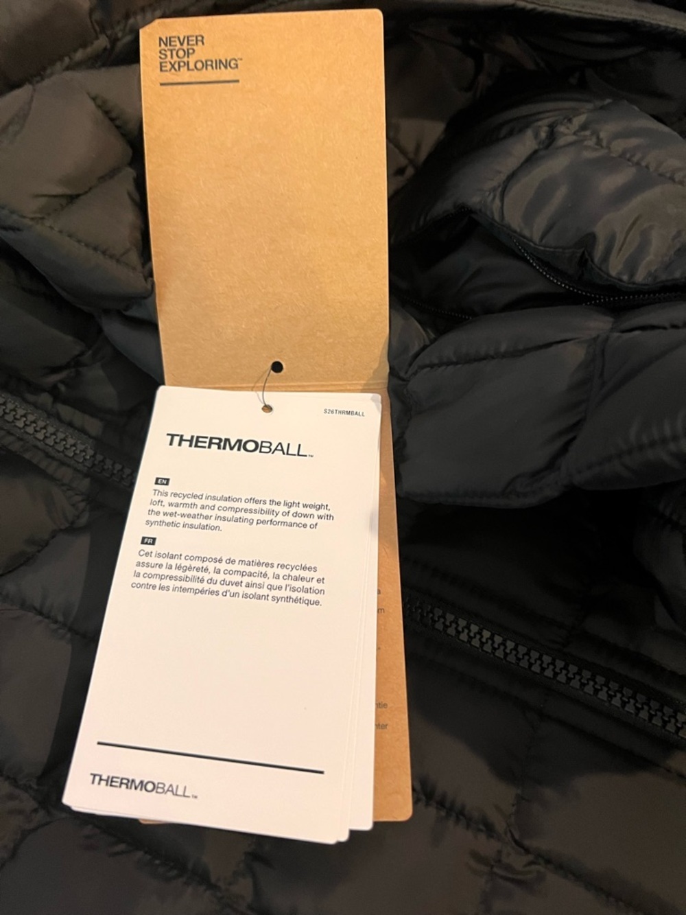 The North Face ThermoBall Vest Women's Medium Black - Picture 11 of 13